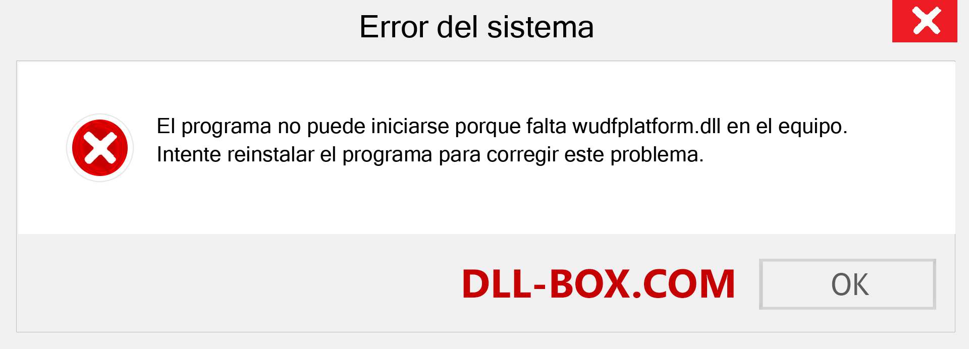 ¿Falta el archivo wudfplatform.dll ?. Descargar para Windows 7, 8, 10 - Corregir wudfplatform dll Missing Error en Windows, fotos, imágenes