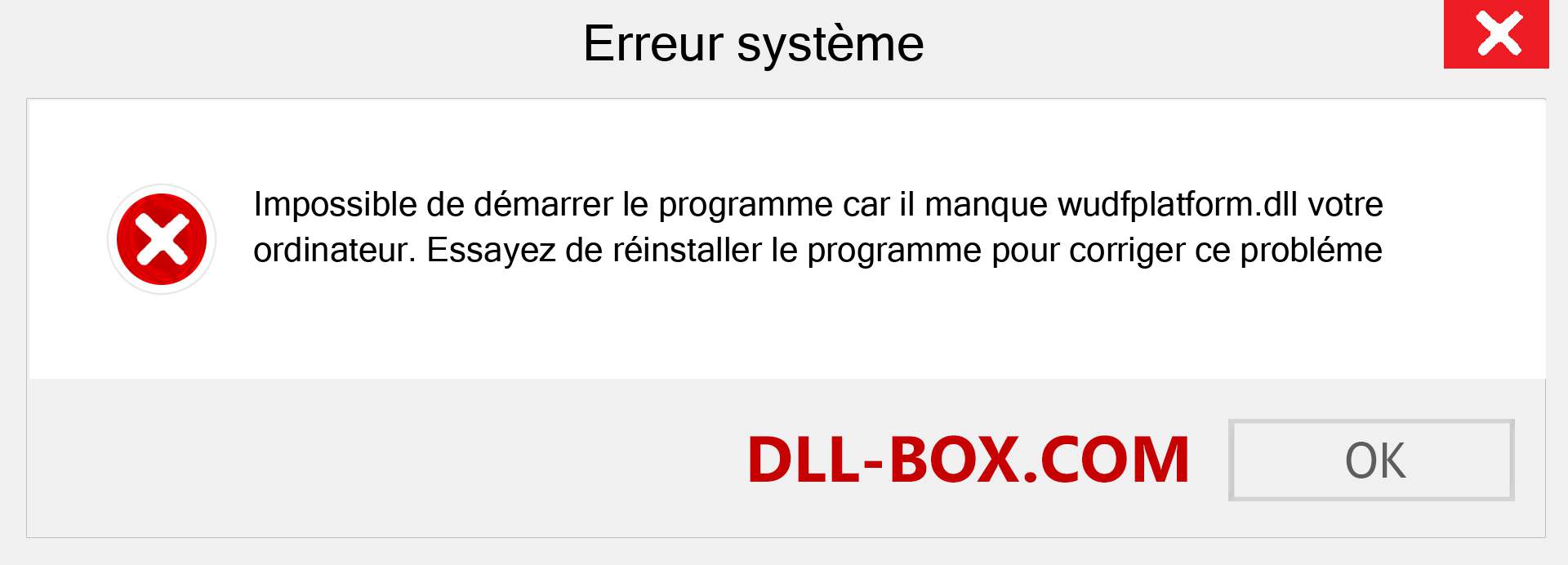 Le fichier wudfplatform.dll est manquant ?. Télécharger pour Windows 7, 8, 10 - Correction de l'erreur manquante wudfplatform dll sur Windows, photos, images